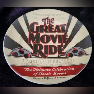 NWT Authentic Disney Parks - The Great Movie Ride 7” Plate